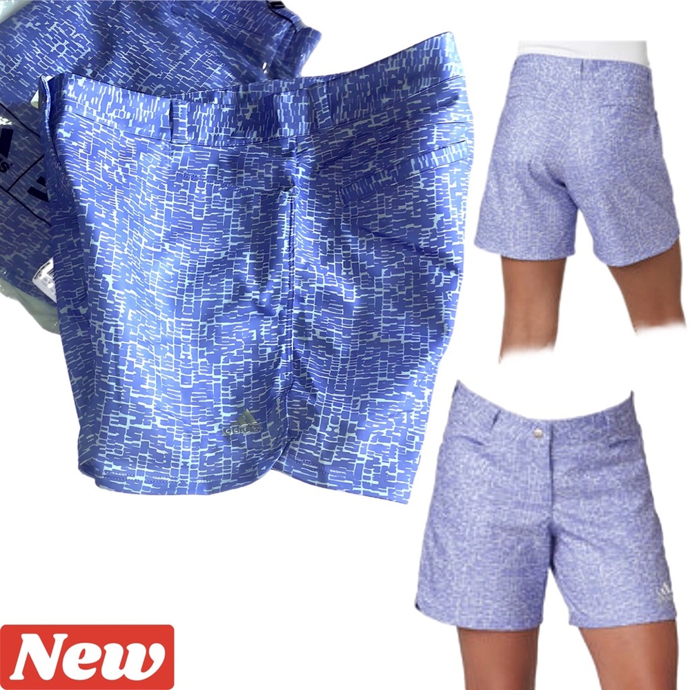 ๐ Adidas golf shorts purple with pattern 72 - Picture 7 of 16